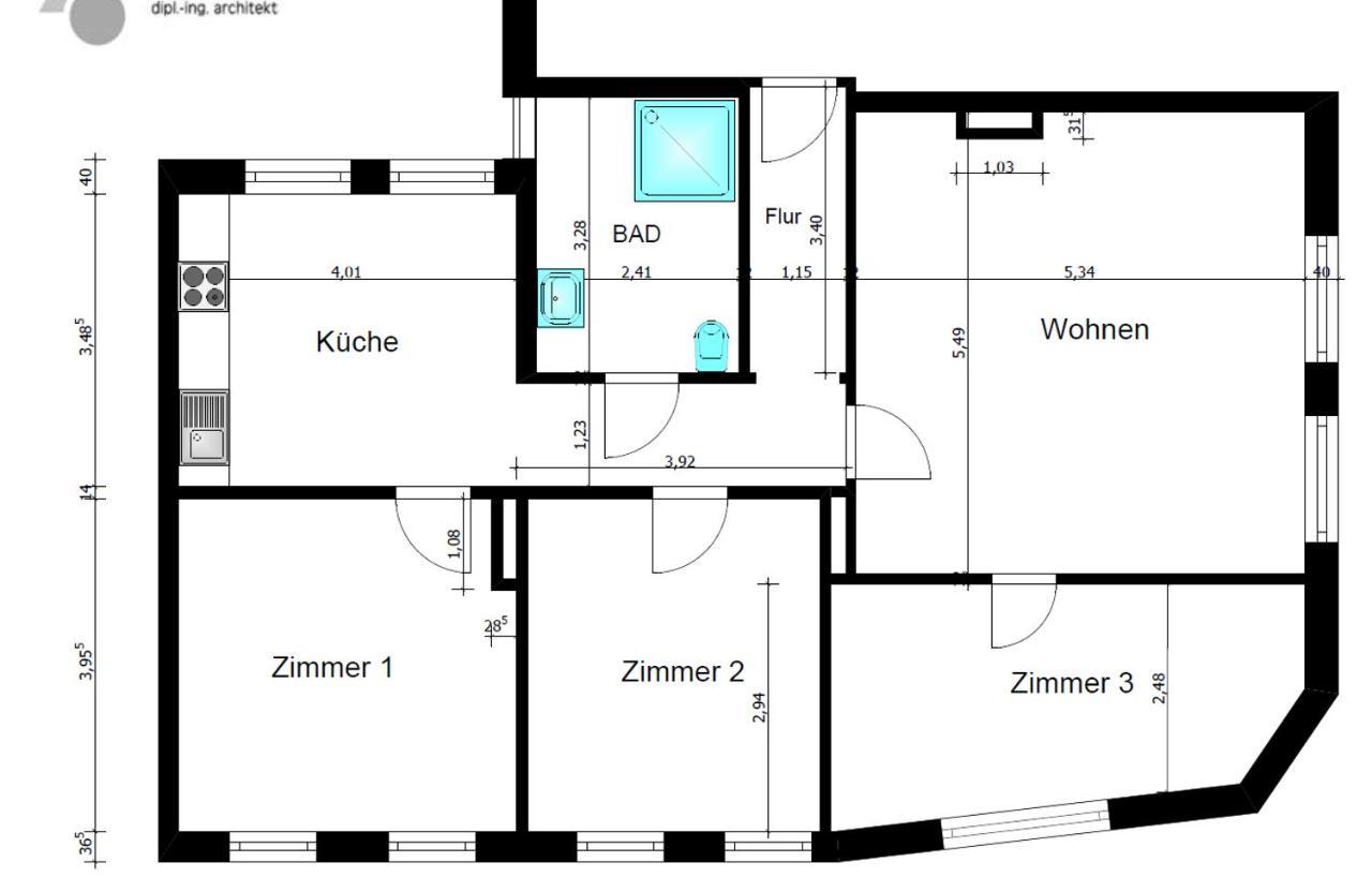 6 Personen Ferienwohnung - In Der Innenstadt Wilhelmshaven Buitenkant foto